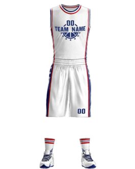 Grey & White Basketball Uniform