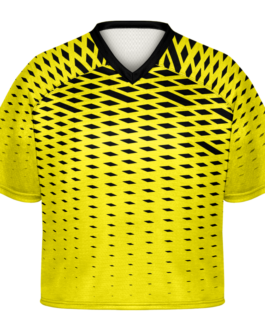 Solid Yellow Black Sublimated Lacrosse Jersey