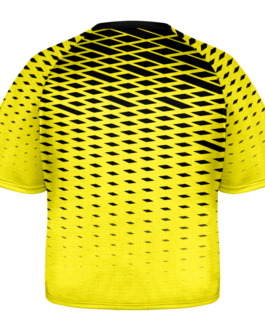 Solid Yellow Black Sublimated Lacrosse Jersey