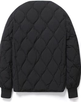 Black Warm Air Duck Down Cardigan Padding Jackets