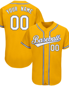 Wholeale Yellow Baseball Jersey