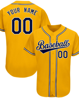 Wholeale Yellow Baseball Jersey