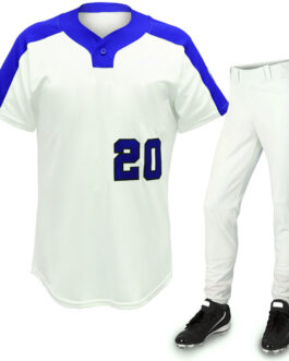 White Unisex Baseball Uniform