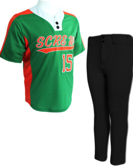 V-Neck Pullover Baseball Uniform Set