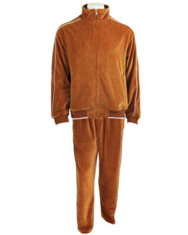 Orange Velour Tracksuits