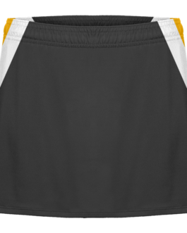 Women Grey & Yellow Colorblocked Tennis Wear Skirt