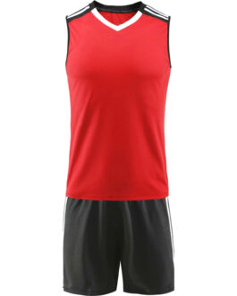 Men Red & Black Volleyball Uniforms