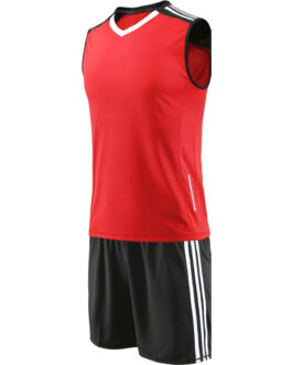 Men Red & Black Volleyball Uniforms