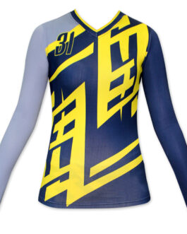 Women Full Sleeve Sublimated Volleyball Jersey