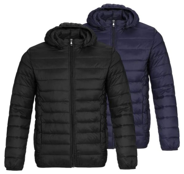 Men’s Down Hooded Jacket Puffer Jackets